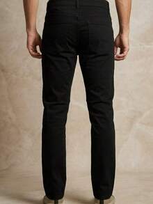 Men's Trench Coat Pants - Negro1 - View 2