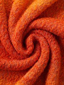 Selianne Váy ngắn đi biển dành cho nữ, váy ngắn hở lưng cổ yếm, kiểu nhuộm tie-dye màu cam, chất liệu vải dệt họa tiết, thích hợp cho các lễ hội âm nhạc. - trái cam - Xem 3