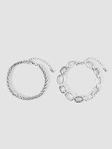 MortiRose Set de pulseras - Plata antigua - Ver 2