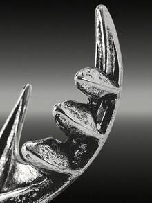 MortiRose Un anillo de mujer con estilo gótico retro y personalizado con un diseño elegante - Sustituto Platino - Ver 6