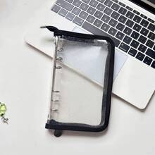 Joivida Bìa đựng tài liệu A6 hình ngôi sao, hộp đựng tài liệu cắt laser, sổ tay PVC 6 lỗ, túi zip A5, sổ kế hoạch, túi đựng album ảnh, hộp đựng trang sức nhỏ, album sticker. - Khóa kéo A6 - Xem 15