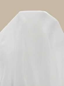 SHEIN Tall 女士夏季度假波西米亚风露背钩针上衣和半裙套装 - 白色 - 查看 7
