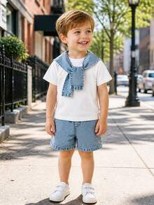 Blue and White