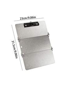Joivida 1Pc Stainless Steel A4 Tri-Fold Clipboard, Horizontal & Vertical Dual Style, Foldable Portable Document Writing Board For Office & School - Multicolor - View 5