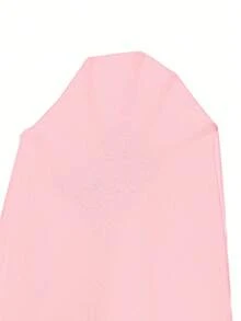 EMERY ROSE Lemon Letter Print Short Sleeve Crew Neck T-Shirt - Soft, Breathable, Micro Elasticity, Casual Top For Summer Spring Vacation Watermelon Pink - Pink - View 3