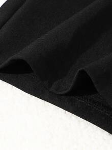 Tween Girl Casual Solid Color Jacket, Suitable For Spring And Autumn Fall Winter - Black - View 8