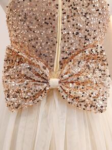 Tween Girls Extended Size Partywear - Champagne - View 7