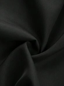 SHEIN PariChic Đầm nữ thanh lịch kiểu dáng nghỉ mát, màu trơn, cổ chữ V, phối ren tương phản, ôm dáng, thích hợp cho mùa hè. - màu đen - Xem 5