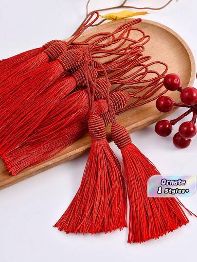 10 chiếc phụ kiện trang trí may vá bằng polyester, thiết kế tua rua hiện đại, thích hợp trang trí nhà cửa.