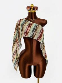 Bellisia Túnica de playa de verano para mujer, Cubrecosturas sexy de traje de baño, Estilizante - Multicolor - Ver 5