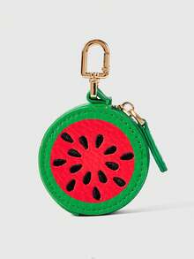 ROMWE Kawaii 1 Piece Girl Heart Three-Dimensional Watermelon Sweet Creative Bag Pendant Niche Design Leather Pendant Bag Pendant - watermelon - View 2