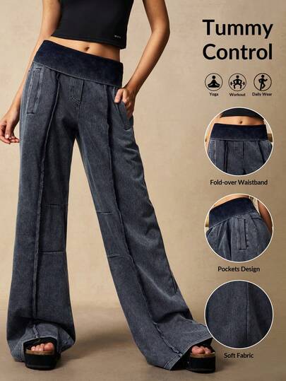 VARSIVA Women's Casual Sports Pants With Pocket & Stripe Design