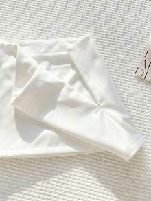 Comfortcana Chân váy ngắn nữ họa tiết hoa, kiểu dáng thường ngày, đa năng, thích hợp cho mùa hè. - trắng - Xem 4