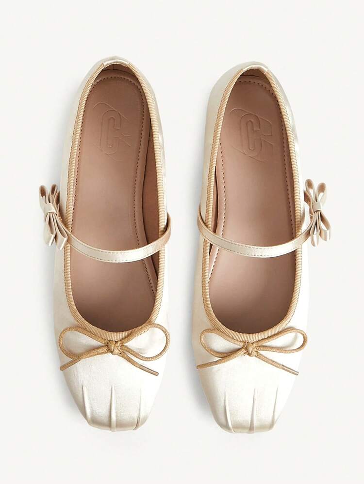CUCCOO CHICEST Women's Flat Slip-On Shoes, Mesh Embroidery Square Toe Mules, Elegant & Charming Style Elegant Shoes Wedding Shoes