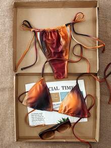 Swim SXY Áo bikini nữ - màu nâu - Xem 4