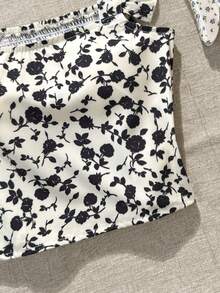 Serisse Kids Áo thun croptop cổ vuông ôm dáng, chất liệu ren thêu họa tiết, thích hợp cho bé gái tuổi teen, màu trắng, thích hợp mặc đi nghỉ mát ở nhà. - Nhiều màu - Xem 6