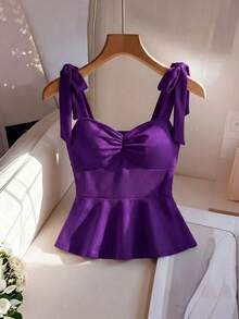 Camiseta de mujer elegante y romántica - Morado - Ver 8