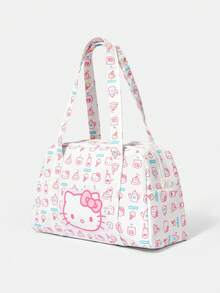 HELLO KITTY AND FRIENDS | SHEIN 白色可爱时尚便携大容量女士手提包 - 白色A - 查看 2