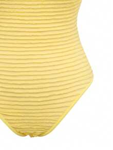 Swim Mod Women's Yellow Sexy One-Piece Backless Beachwear Swimsuit For Summer Holiday - Yellow - View 6
