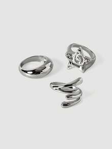 MortiRose Ring Set - Antique Silver - View 6