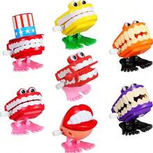 MINKOJA 1/2/4/6/8/12/18/24PCS Chattering Teeth Wind Up Toy Walking Teeth, Clockwork Toys, Teeth Clockwork Walking Toys, Funny Teeth Toys, Gags Practical Joke Toys, Birthday Party Favors, Gift Bag Stuffer, Pinata Filler, Random Colors And Styles - Multicolor - View 3