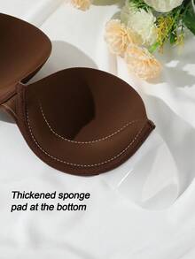 1 pieza Pegatina para el pecho de mujer, adecuada para banquetes y múltiples ocasiones - Café integral - Ver 5