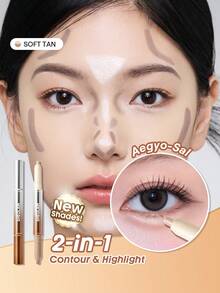 SHEGLAM Fine Line 2-In-1 Nose Contour & Highlight Pen 05 Soft Tan - Soft Tan - View 9