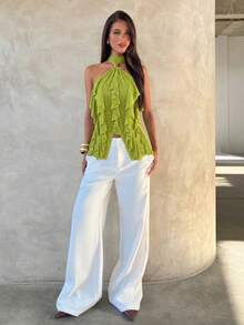 Women Plus Size Sports Dresses - Green 3 - View 4