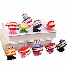 MINKOJA 1/2/4/6/8/12/18/24PCS Chattering Teeth Wind Up Toy Walking Teeth, Clockwork Toys, Teeth Clockwork Walking Toys, Funny Teeth Toys, Gags Practical Joke Toys, Birthday Party Favors, Gift Bag Stuffer, Pinata Filler, Random Colors And Styles - Multicolor - View 4