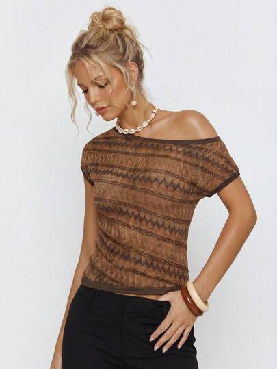 Avantive Blusa asimétrica de hombro casual y versátil para uso diario
