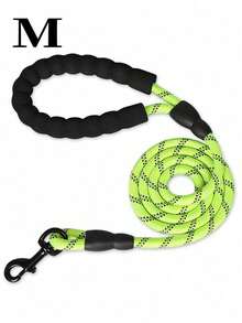 New Reflective Nylon Dog Leash, Anti-Pull Round Rope With Foam Comfort Handle For Walking Pets - Green - View 11