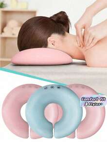 1Pc Memory Foam Facial Pillow, Beauty Face Cushion For Massage Bed & Home Skincare, Salon Spa Face Rest Support - Multicolor - View 2