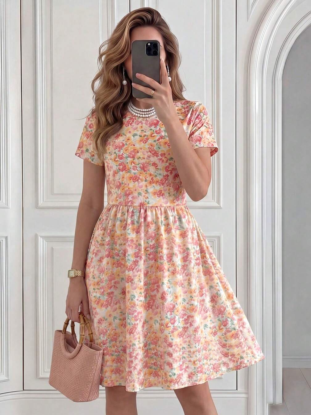 maid pink dress Short Sleeve Set – Belchic Make a stunning statement apparelR Off Shoulder Illusion Sweetheart Size:9-12 M