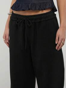COUREZ QUẦN JOGGER NGẮN, CẠP CỰC THẤP - màu đen - Xem 6