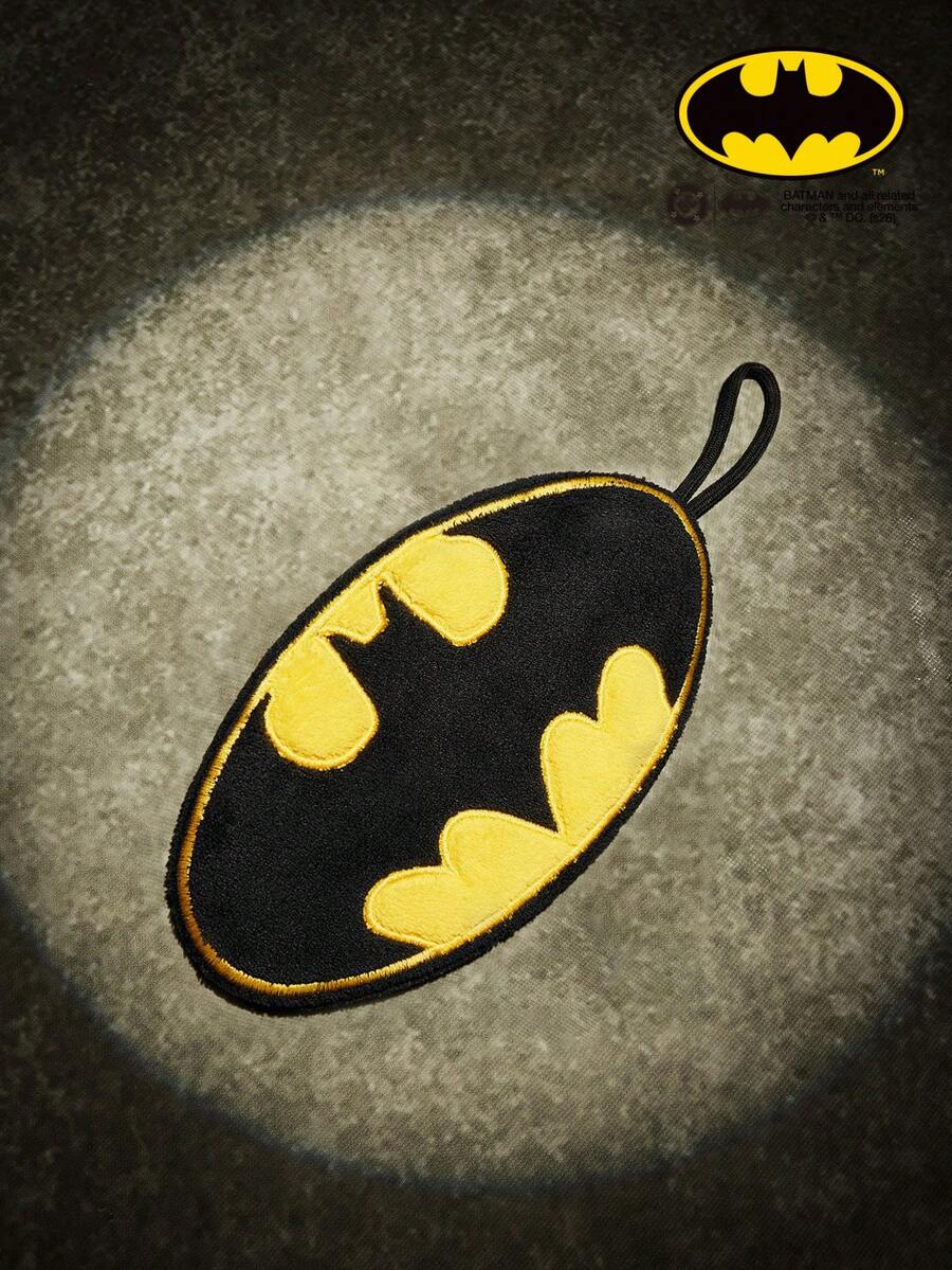 Batman X Joivida 1 chiếc khăn bông mềm mại, thấm hút tốt, in hình đẹp mắt, thích hợp treo trong nhà bếp và phòng tắm. - màu đen - Xem 1