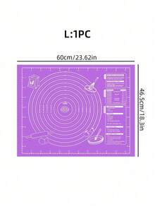 1 Buah Alas Pengaduk Adonan - Anti Lengket, Mudah Dibersihkan, Penyimpanan Praktis, Perlengkapan Penting untuk Memanggang, Cocok untuk Natal, Pesta & Liburan, Kembali ke Sekolah - Mauve Purple - View 7