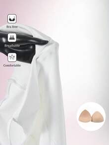 Amplova Vestido mini ajustado de mujer con capa de unicolor, acolchado y con tirantes - Blanco - Ver 11