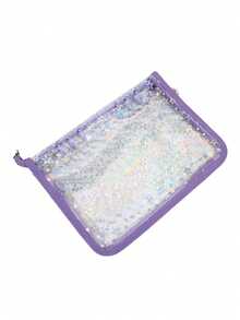 1 Portada de cuaderno de hojas sueltas, Cuaderno de recortes A5 con cielo estrellado grabado con láser transparente, Cierre con cremallera de PVC brillante, Páginas interiores transparentes decoradas con un patrón de cielo estrellado brillante, Cubierta de PVC resistente, Adecuado para álbumes de recortes, almacenamiento de fotos, regalo de Navidad. - Multicolor - Ver 13
