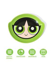 THE POWERPUFF GIRLS X SHEIN 餐碟 - 綠色 - 查看 3