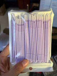 HMQ Beauty 100pcs Sikat Mikro Sekali Pakai untuk Menghapus Ekstensi Bulu Mata, Alat Pemanjang Bulu Mata, Kemasan Massal - MultiWarna - View 14