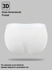 SHEIN DrisQ Ropa interior decorativa con círculo hueco sexy para hombres, adecuada para citas - Blanco - View 2