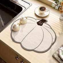 Alfombrilla de drenaje para encimera de cocina, alfombrilla absorbente de barro de diatomeas suave, posavasos para vajilla, alfombrilla para máquina de café, adecuada para decoración del hogar, decoración de cocina, decoración de bar - Multicolor - Ver 24