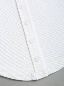 SHEIN Sweetro Bộ đồ 2 mảnh chấm bi dành cho nữ, thích hợp đi nghỉ mát, đi biển (áo và chân váy) - Màu be - Xem 5
