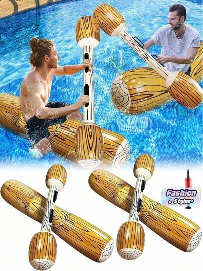 8 chiếc - [Phao nâng cấp] Phao chiến đấu bơm hơi khổng lồ dành cho hồ bơi - Trò chơi nổi bơm hơi 4 người chơi, Phao chiến đấu gia đình trong hồ bơi, Tiệc bể bơi, Bãi biển, Đồ thể thao ngoài trời mùa hè