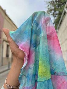 Opulessa Đầm maxi dáng suông in họa tiết lưới dệt kim dành cho nữ, thích hợp cho kỳ nghỉ. - Nhiều màu - Xem 7