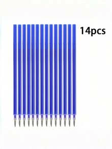 Recharges de stylo effaçable Legami, pack de 14, recharges de stylo à bille effaçable bleue, mine de crayon 0,7 mm, pointe de 13 cm, fournitures scolaires, essentiels pour la rentrée, écriture fluide, correction sans problème, papeterie de bureau - bleu - Voir 8