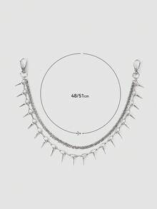 MortiRose Cadena para pantalones - Plata antigua - Ver 9