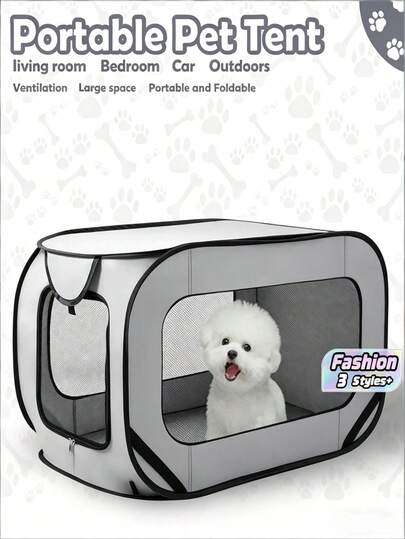 1 chiếc chuồng thú cưng, lều cho chó và mèo, chuồng chơi di động và có thể gấp gọn 36 inch cho thú cưng, thích hợp cho chó và mèo ngồi trên ghế ô tô, dã ngoại ngoài trời, du lịch.