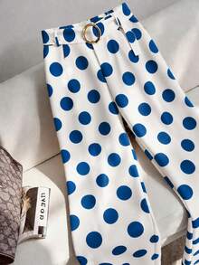 GlowEve CURVE Plus Size Women's Pants Romantic Suitable For Dating And Commuting Versatile Fashion Pattern Suitable For Spring And Summer - Multicolor - View 4