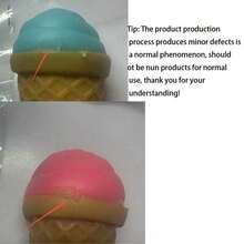 MINKOJA MINKOJA 1/2/5 piezas Juguetes Squish para recuerdos de fiesta, Squishies Kawaii, Juguetes sensoriales de helado, Rellenos para canastas de Pascua y bolsas de regalo, Pelotas antiestrés, Estilos y colores aleatorios - Multicolor - Ver 11